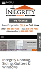 Mobile Screenshot of integrityroofingllc.com